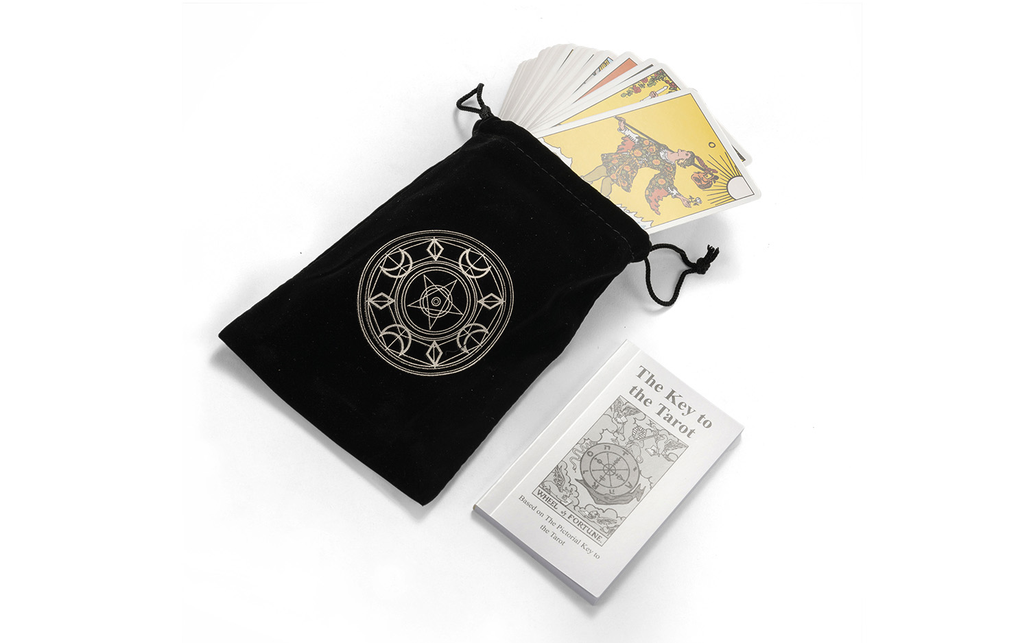 Vintage Tarot Card Deck for Beginners with Guidebook, Classic 78 Original Tarot Cards Fortune Telling Cards and Black Storage Bag