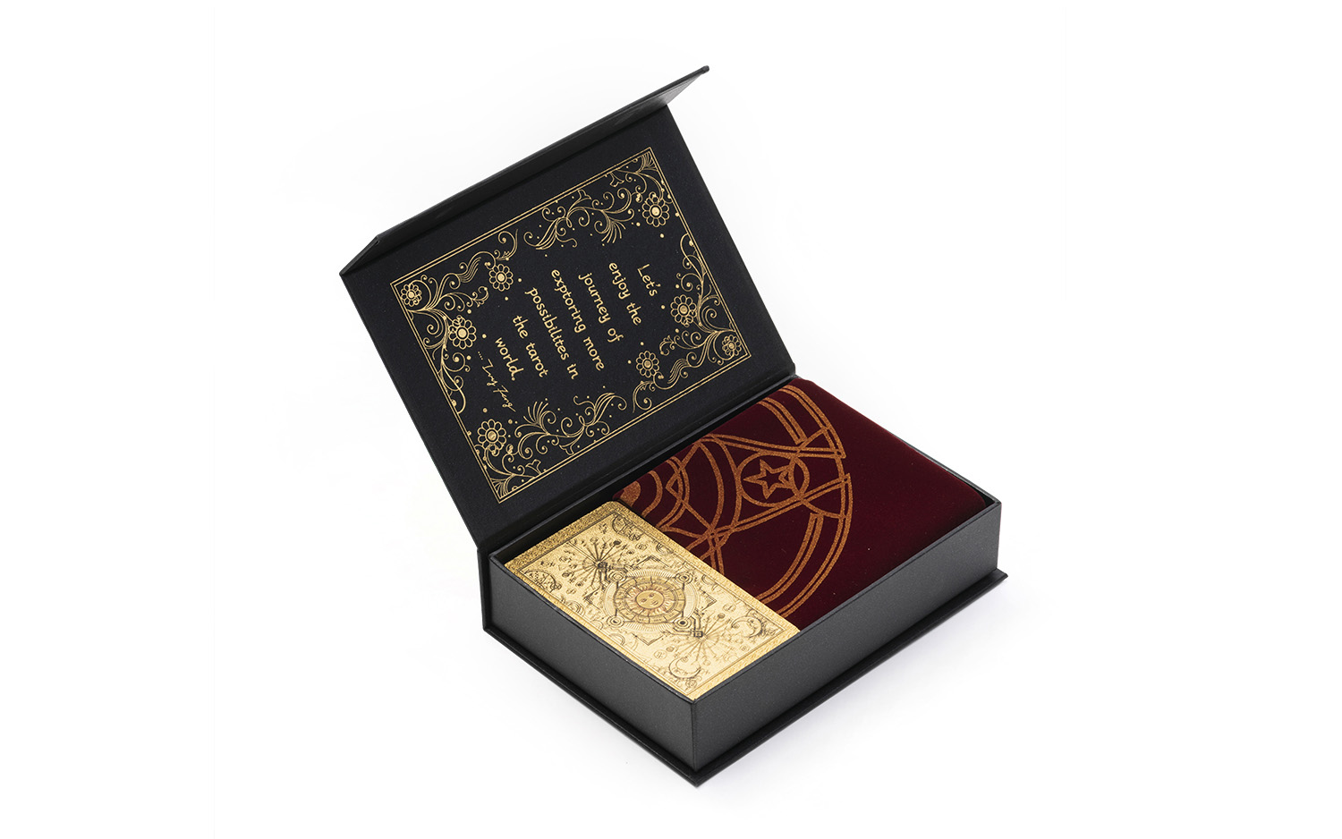 Golden Tarot Card for Beginners with Guidebook, Gilded 78 Original Tarot Cards Fortune Telling Cards GiftBox Set