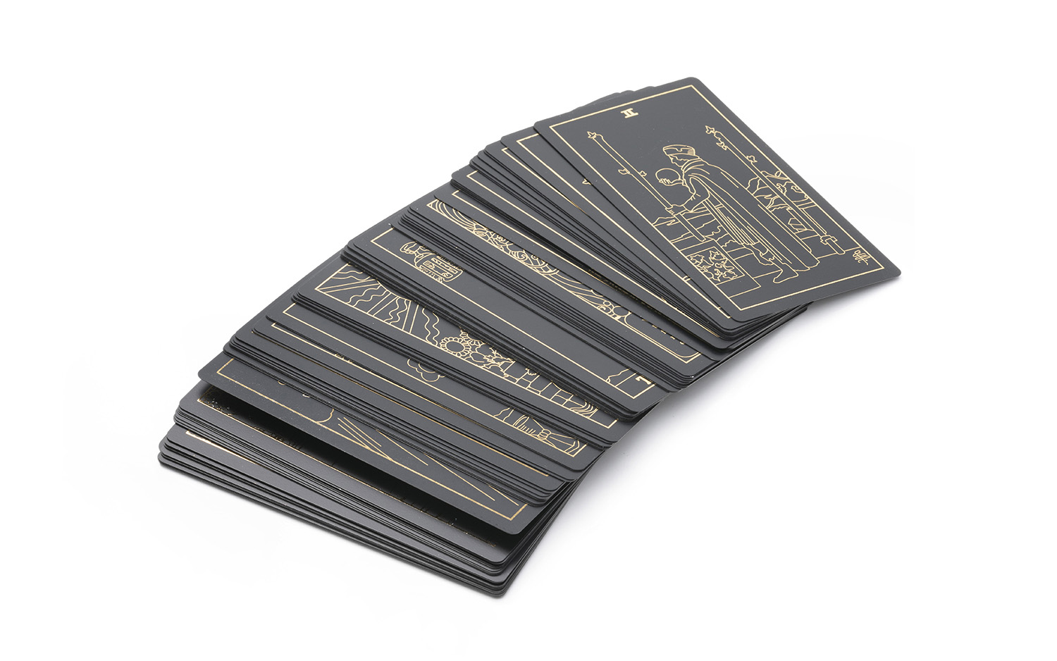 Unique Tarot Decks for Beginners with Guidebook, Water Proof Gilded Black 78 Original Tarot Cards Fortune Telling Cards